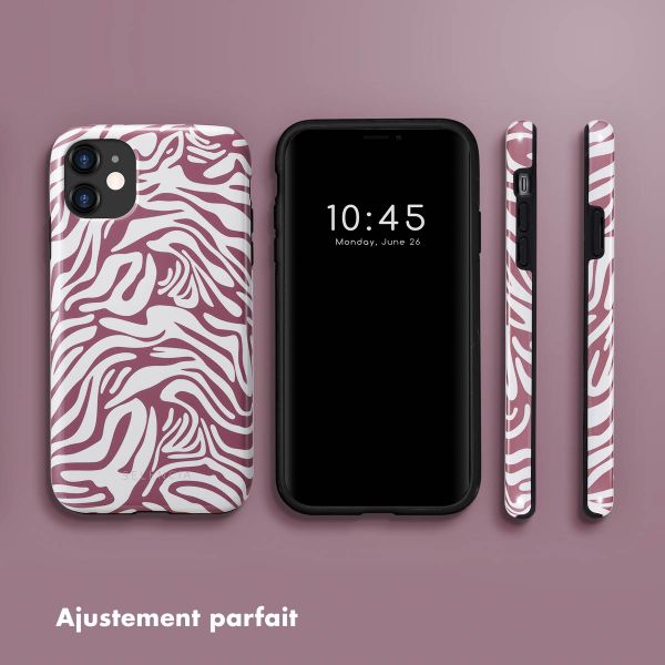 Selencia Coque arrière Vivid Apple iPhone 11 - Trippy Swirl Dark Rose