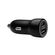 dbramante1928 re-charge | Chargeur de voiture - USB-C 30 Watt + USB-A 18 Watt - Noir