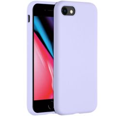 Accezz Coque Liquid Silicone Apple iPhone SE (2022 / 2020) / 8 / 7 - Violet