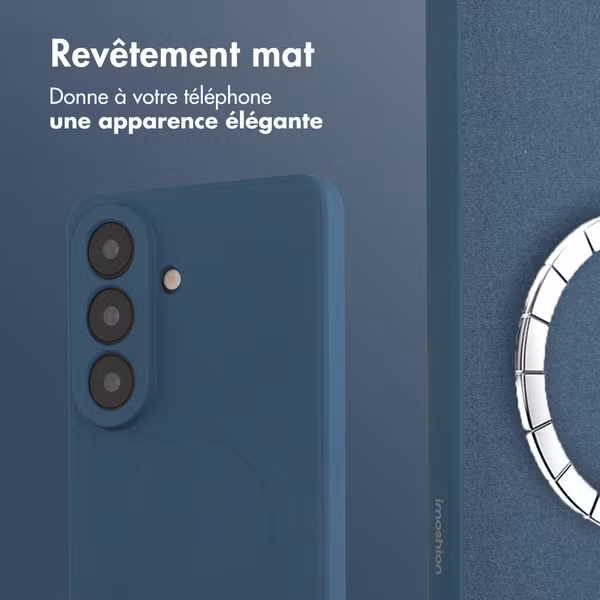 imoshion Coque Couleur avec MagSafe Samsung Galaxy S26 Plus - Bleu foncé