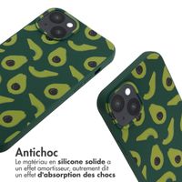 imoshion Coque design en silicone avec cordon iPhone 14 Plus - Avocado Green