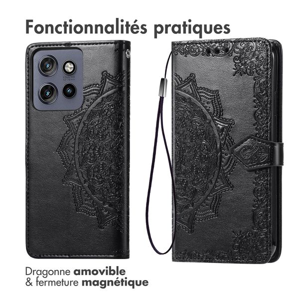 imoshion Etui de télephone Mandala Motorola Edge 60 Neo - Noir