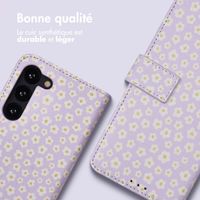 imoshion Étui de télephone portefeuille Design Samsung Galaxy S23 - White Daisy