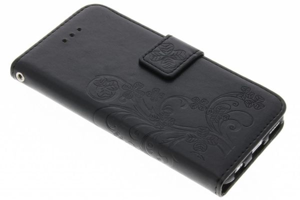 Etui de téléphone Fleurs de Trèfle iPhone 6 / 6s - Noir