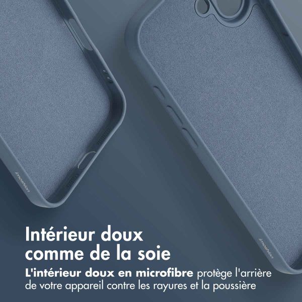 imoshion Coque Couleur avec MagSafe Apple iPhone 16 Plus - Bleu foncé