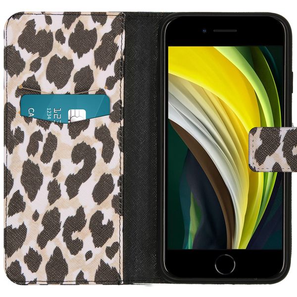 imoshion Coque silicone design iPhone SE (2022 / 2020) / 8 / 7 - Golden Leopard