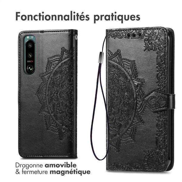 imoshion Etui de télephone Mandala Sony Xperia 5 IV - Noir