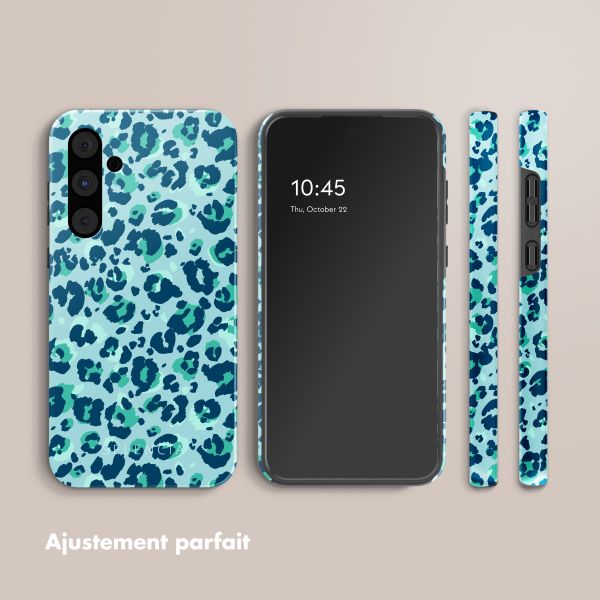 Selencia Coque arrière Vivid Samsung Galaxy A55 - Wild Spots Light Blue