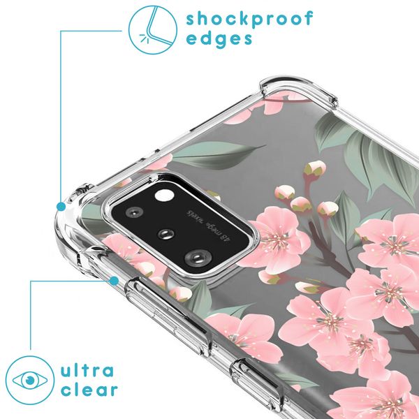 imoshion Coque Design avec cordon Samsung Galaxy A41 - Fleur - Cherry Blossom