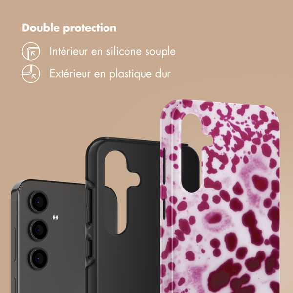 Selencia Coque arrière Vivid Samsung Galaxy S24 FE - Cosmic Orchid