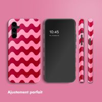 Selencia Coque arrière Vivid Tough Samsung Galaxy A34 - Wave Vibes Lipstick