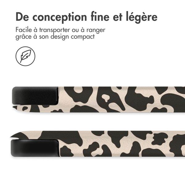 imoshion Coque tablette Trifold iPad 11 (2025) 11 pouces / iPad 10 (2022) 10.9 pouces - Leopard