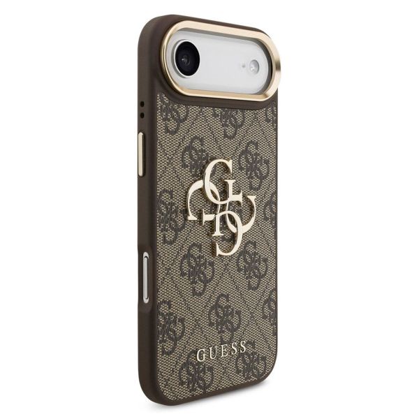 Guess Coque 4G Metal Logo Backcover Apple iPhone Air - Gold Edge - Brown