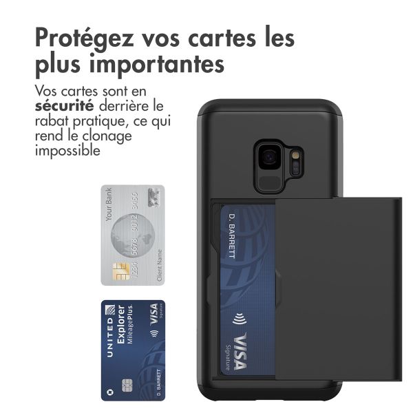 imoshion Coque arrière avec porte-cartes Samsung Galaxy S9 - Noir