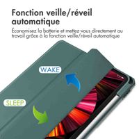 imoshion Coque tablette rigide Trifold Apple iPad Pro 11 (2022 / 2021 / 2020 / 2018) - Vert