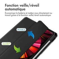 imoshion Coque tablette rigide Trifold Apple iPad Pro 11 (2022 / 2021 / 2020 / 2018) - Noir