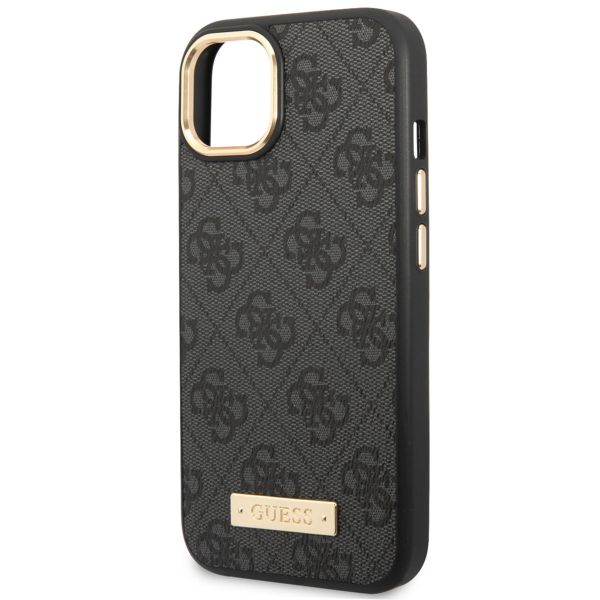 Guess Coque 4G Logo Monogram MagSafe iPhone 14 - Noir