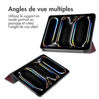 imoshion Coque tablette Trifold Apple iPad Pro 11 (2025) M5 / (2024) M4 - Bordeaux