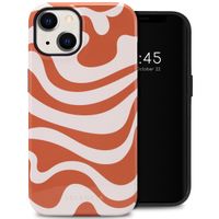 Selencia Coque arrière Vivid Tough iPhone 14 - Dream Swirl Orange