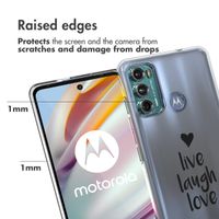 imoshion Coque Design Motorola Moto G60 - Live Laugh Love