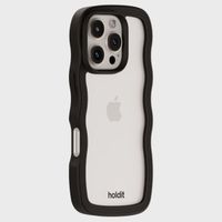 Holdit Coque Wavy Apple iPhone 16 Pro Max - Black / Transparent
