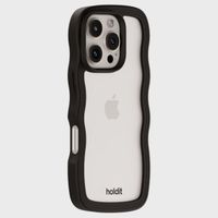 Holdit Coque Wavy iPhone 16 Pro Max - Black / Transparent