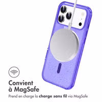 imoshion Coque Pailletée avec MagSafe Apple iPhone 17 Pro - Violet