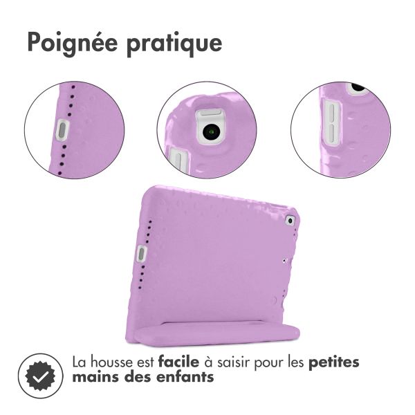 Accezz Coque kidsproof avec poignée iPad 9 (2021) 10.2 pouces / iPad 8 (2020) 10.2 pouces / iPad 7 (2019) 10.2 pouces - Lilas