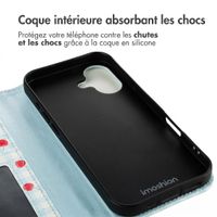 imoshion Étui de télephone portefeuille Design Apple iPhone 16 - Cherry Check