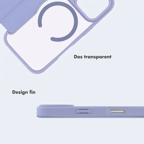 imoshion Bookcase transparente avec MagSafe Apple iPhone 17 Pro Max - Lilas