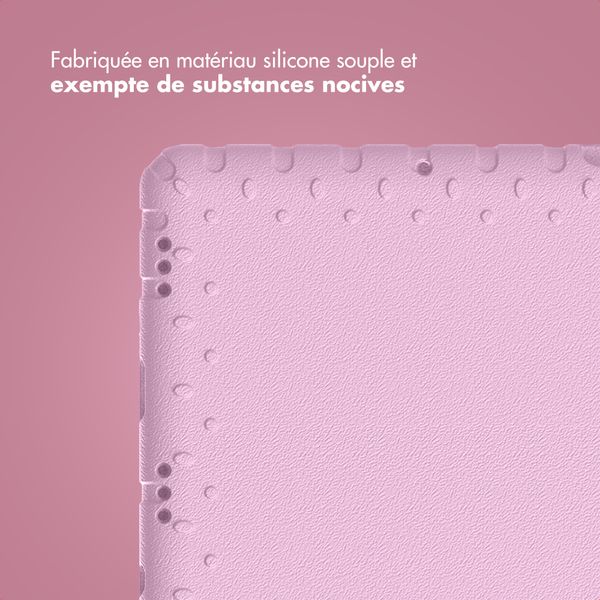 imoshion Coque kidsproof avec poignée Samsung Galaxy Tab A11 Plus / A9 Plus - Rose clair