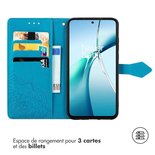 imoshion Etui de télephone Mandala Motorola Edge 60 Fusion - Turquoise