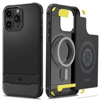 Spigen Coque Rugged Armor MagSafe iPhone 15 Pro - Noir