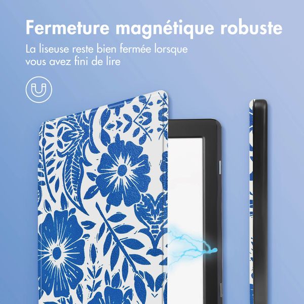 imoshion Design Slim Hard Sleepcover Tolino Page 2 - Flower Tile