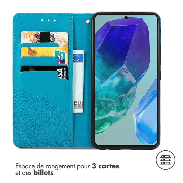 imoshion Etui de télephone Mandala Samsung Galaxy S24 FE - Turquoise