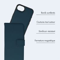 imoshion Étui portefeuille luxe 2-en-1 amovible Apple iPhone 17e / 16e - Bleu