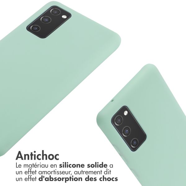 imoshion Coque en silicone avec cordon Samsung Galaxy S20 FE - Vert menthe