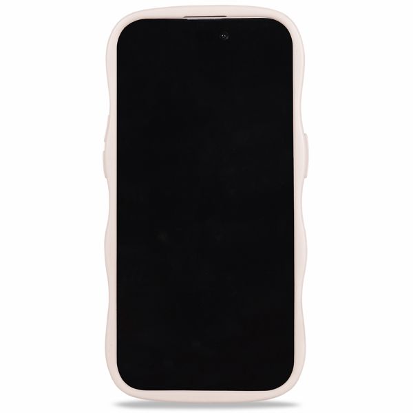 Holdit Coque Wavy Apple iPhone 14/15 Plus - Transparent / Light Beige