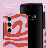 Selencia Coque arrière Vivid Tough Samsung Galaxy A55 - Dream Swirl Pink