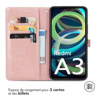 imoshion Etui de télephone Mandala Xiaomi Redmi A3 - Rose Doré