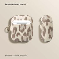 Selencia Coque Sabi Apple AirPods 1 / 2 - imprimé léopard - Soft Ivory