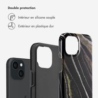 Selencia Coque arrière Vivid Tough iPhone 15  - Chic Marble