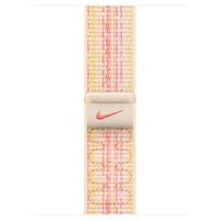 Apple Bracelet Nike Sport Loop Apple Watch Series 1 t/m 9 / SE (38/40/41 mm) | Series 10 / 11 (42 mm) - Starlight & Pink