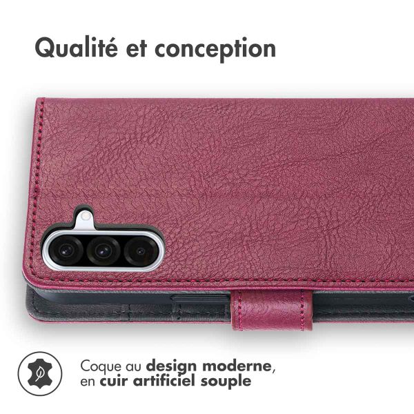 imoshion Étui de téléphone portefeuille Luxe Samsung Galaxy A36 - Bordeaux