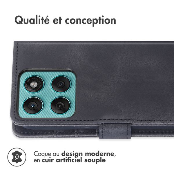 imoshion Etui de télephone portefeuille avec cordon Motorola Moto G57 Power - Noir