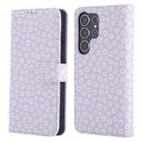 imoshion Étui de téléphone portefeuille Design Samsung Galaxy S25 Ultra - White Daisy