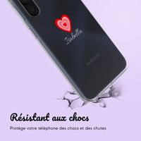 Coque personnalisée avec un cœur Samsung Galaxy A15 - Transparent