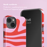 Selencia Coque arrière Vivid avec MagSafe Apple iPhone 14 - Dream Swirl Pink