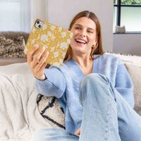 imoshion Étui de télephone portefeuille Design Samsung Galaxy S9 - Yellow Flowers