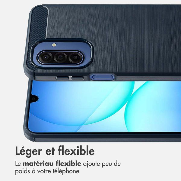 imoshion Coque Brushed Samsung Galaxy A17 - Bleu foncé